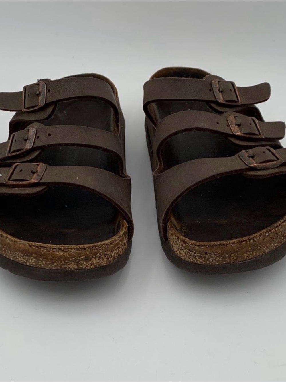 Birkenstock Florida 3 Strap Sandals in Mocha Brown 36.5 - Picture 9 of 13